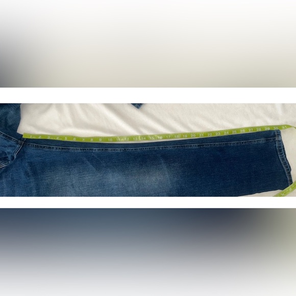 Mens Next Jeans Size 34R Blue Denim Straight Fit Pants W34 L31 - Picture 5 of 11
